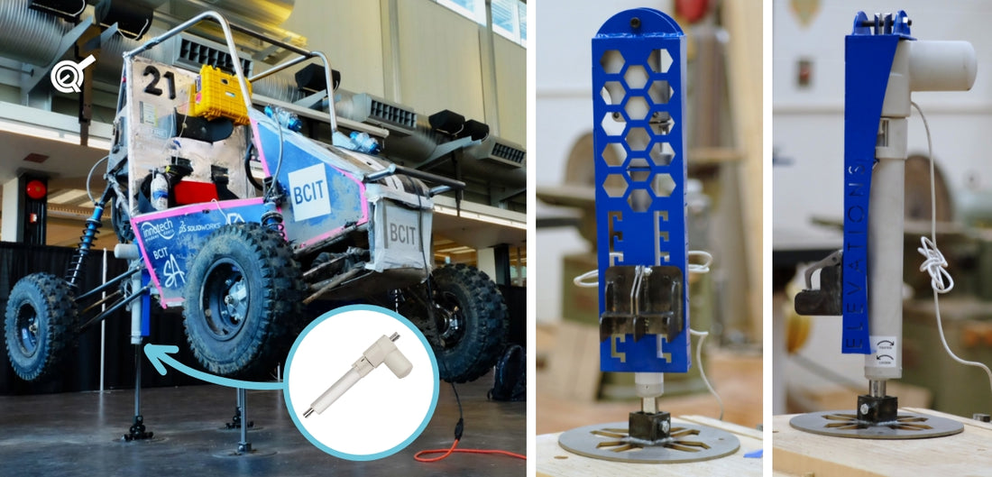 Car Lift System Using PA-QR1 Quick Release Actuators