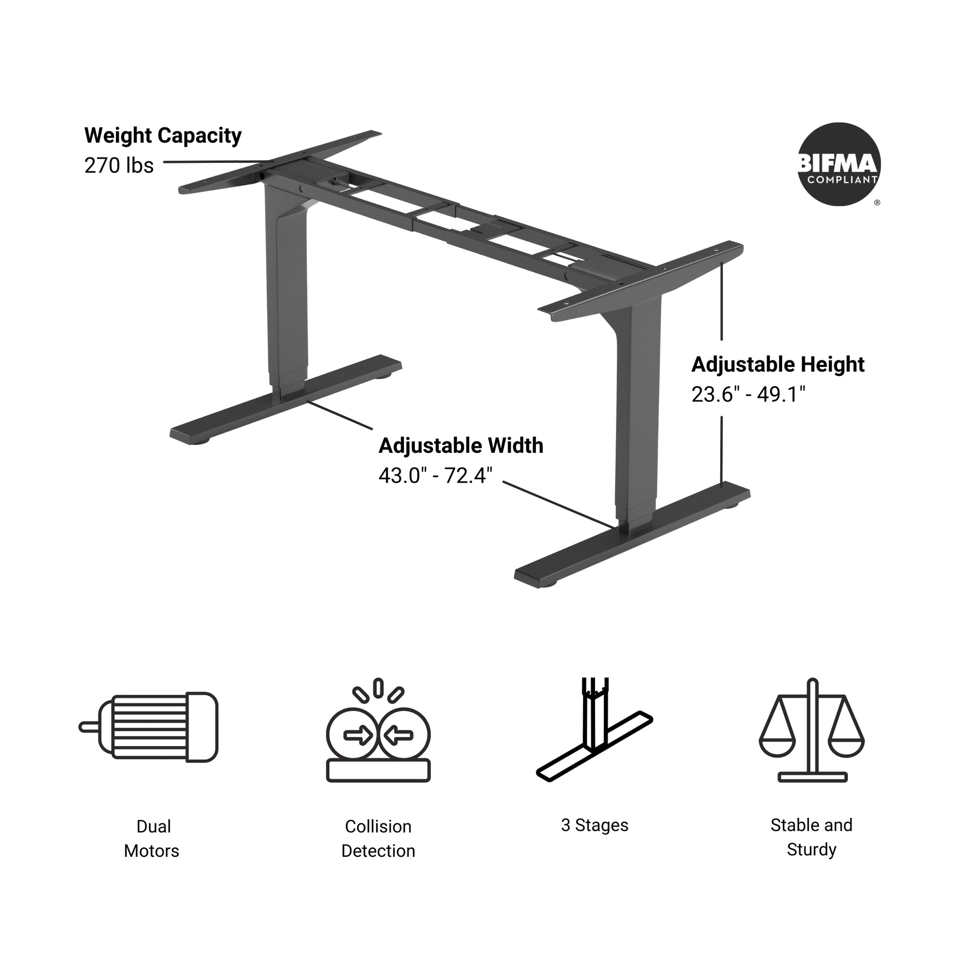 Solo Ryzer Frame-Dual Table Lift features