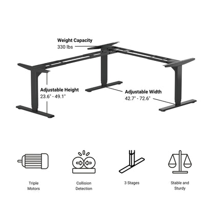 Corner Ryzer Frame-Triple Table Lift features